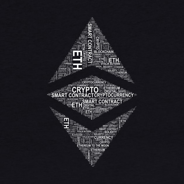 Ethereum Logo World Cloud by cryptogeek